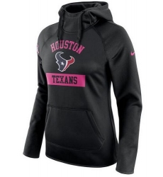 NFL Houston Texans Nike Women's Breast Cancer Awareness Circuit Performance Pullover Hoodie - Black