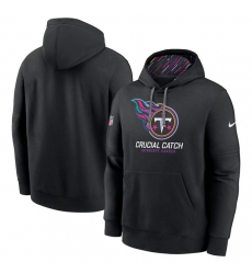 Men's Tennessee Titans Black 2024 Crucial Catch Club Pullover Hoodie