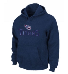 NFL Men's Nike Tennessee Titans Authentic Logo Pullover Hoodie - Navy