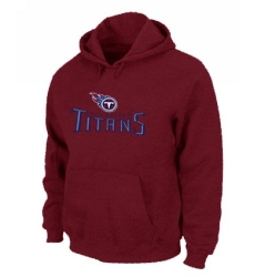 NFL Men's Nike Tennessee Titans Authentic Logo Pullover Hoodie - Red