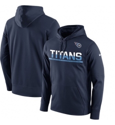 NFL Men's Tennessee Titans Nike Navy Sideline Circuit Pullover Performance Hoodie