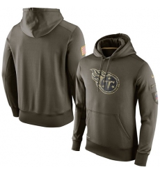 NFL Men's Tennessee Titans Nike Olive Salute To Service KO Performance Hoodie