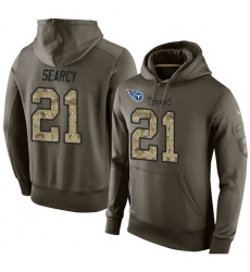 NFL Nike Tennessee Titans #21 Da'Norris Searcy Green Salute To Service Men's Pullover Hoodie