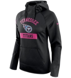 NFL Tennessee Titans Nike Women's Breast Cancer Awareness Circuit Performance Pullover Hoodie - Black