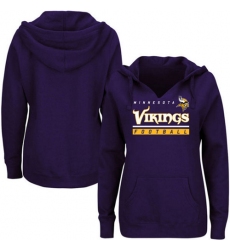 NFL Minnesota Vikings Majestic Women's Self Determination Pullover Hoodie - Purple