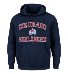 NHL Men's Colorado Avalanche Majestic Heart & Soul Hoodie - Navy Blue