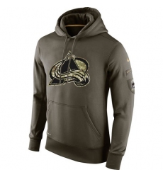 NHL Men's Colorado Avalanche Nike Olive Salute To Service KO Performance Hoodie