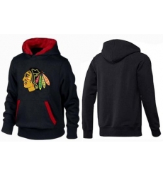 NHL Men's Chicago Blackhawks Big & Tall Logo Pullover Hoodie - Black/Red