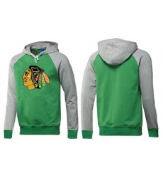 NHL Men's Chicago Blackhawks Big & Tall Logo Pullover Hoodie - Green/Grey