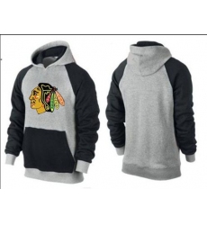 NHL Men's Chicago Blackhawks Big & Tall Logo Pullover Hoodie - Grey/Black