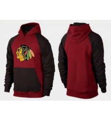 NHL Men's Chicago Blackhawks Big & Tall Logo Pullover Hoodie - Red/Brown