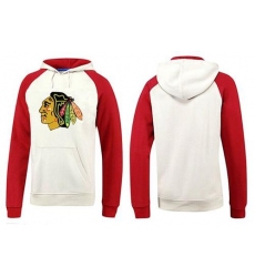 NHL Men's Chicago Blackhawks Big & Tall Logo Pullover Hoodie - White/Red