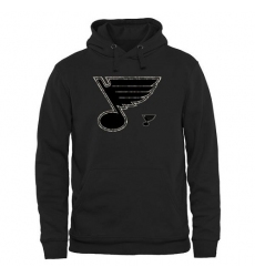 NHL Men's St. Louis Blues Black Rink Warrior Pullover Hoodie