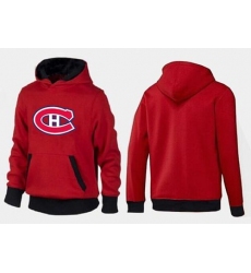 NHL Men's Montreal Canadiens Big & Tall Logo Hoodie - Red/Black