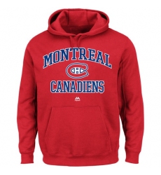 NHL Men's Montreal Canadiens Majestic Heart & Soul Hoodie - Red