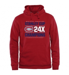 NHL Men's Montreal Canadiens Rinkside Victor Pullover Hoodie - Red