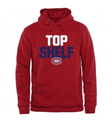 NHL Men's Montreal Canadiens Top Shelf Pullover Hoodie - Red