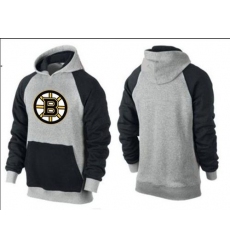 NHL Men's Boston Bruins Big & Tall Logo Hoodie - Grey/Black