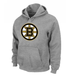 NHL Men's Boston Bruins Big & Tall Logo Hoodie - Grey