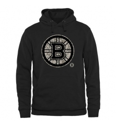 NHL Men's Boston Bruins Black Rink Warrior Pullover Hoodie