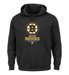 NHL Men's Majsetic Boston Bruins Critical Victory VIII Pullover Hoodie - Black