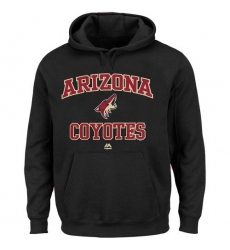 NHL Men's Arizona Coyotes Majestic Heart & Soul Hoodie - Black