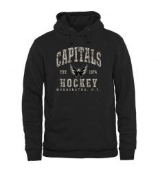 NHL Men's Men's Washington Capitals Black Camo Stack Pullover Hoodie