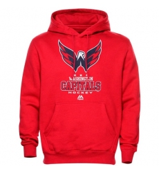 NHL Men's Washington Capitals Majestic Critical Victory VIII Fleece Hoodie - Red