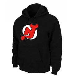 NHL Men's New Jersey Devils Big & Tall Logo Hoodie - Black