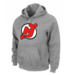 NHL Men's New Jersey Devils Big & Tall Logo Hoodie - Grey