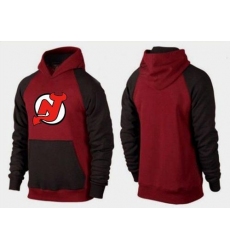 NHL Men's New Jersey Devils Big & Tall Logo Hoodie - Red/Brown