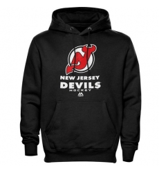 NHL Men's New Jersey Devils Majestic Critical Victory VIII Fleece Hoodie - Black