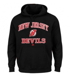 NHL Men's New Jersey Devils Majestic Heart & Soul Hoodie - Black