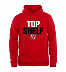 NHL Men's New Jersey Devils Top Shelf Pullover Hoodie - Scarlet