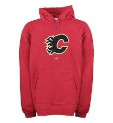 NHL Men's Reebok Calgary Flames Primary Logo Hooded Sweatshirt