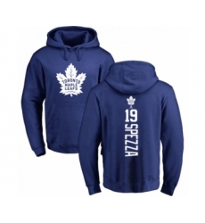 Hockey Toronto Maple Leafs #19 Jason Spezza Royal Blue Backer Pullover Hoodie