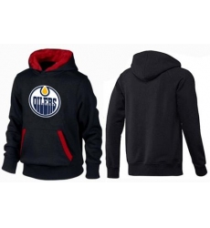 NHL Men's Edmonton Oilers Big & Tall Logo Hoodie - Black/Red