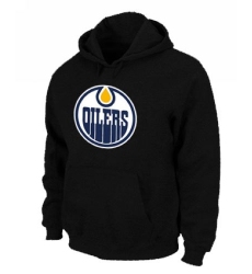 NHL Men's Edmonton Oilers Big & Tall Logo Hoodie - Black