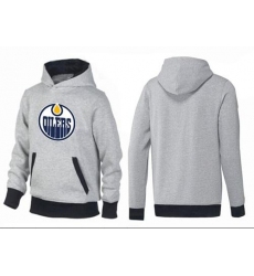 NHL Men's Edmonton Oilers Big & Tall Logo Hoodie - Grey/Black