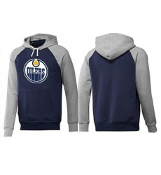 NHL Men's Edmonton Oilers Big & Tall Logo Hoodie - Navy/Grey