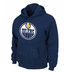 NHL Men's Edmonton Oilers Big & Tall Logo Hoodie - Navy