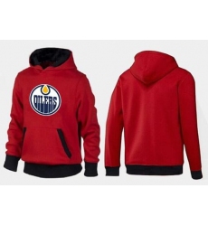 NHL Men's Edmonton Oilers Big & Tall Logo Hoodie - Red/Black