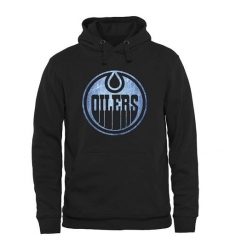 NHL Men's Edmonton Oilers Rinkside Pond Hockey Pullover Hoodie - Black