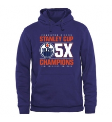 NHL Men's Edmonton Oilers Rinkside Victor Pullover Hoodie - Royal