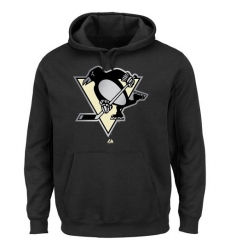 NHL Men's Majestic Pittsburgh Penguins Game Reflex Pullover Hoodie - Black