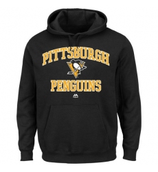 NHL Men's Pittsburgh Penguins Majestic Heart & Soul Hoodie - Black