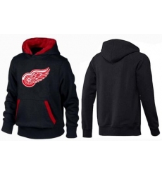 NHL Men's Detroit Red Wings Big & Tall Logo Hoodie - Black/Red