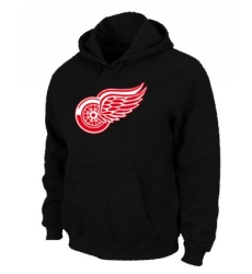 NHL Men's Detroit Red Wings Big & Tall Logo Hoodie - Black