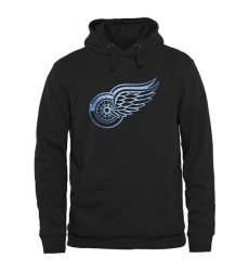 NHL Men's Detroit Red Wings Rinkside Pond Hockey Pullover Hoodie - Black -