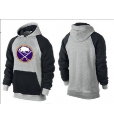 NHL Men's Buffalo Sabres Big & Tall Logo Hoodie - Grey/Black